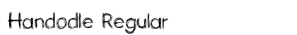Handodle Regular Font Preview