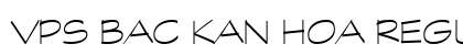VPS Bac Kan Hoa Regular Font Preview