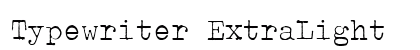 Typewriter ExtraLight preview