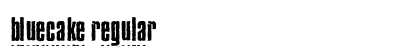 BlueCake Regular Font Preview