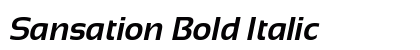 Sansation Bold Italic Font Preview