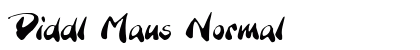Diddl Maus Normal Font Preview