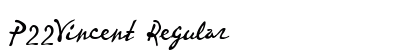 P22Vincent Regular Font Preview P22Vincent Regular Font Preview