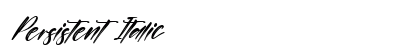 Persistent Italic preview Persistent Italic preview