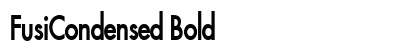 FusiCondensed Bold Preview