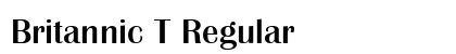 Britannic T Regular font free download