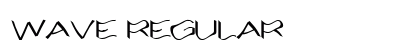 Wave Regular Font Preview Wave Regular Font Preview