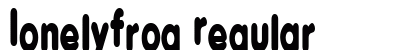 LonelyFrog Regular font free download