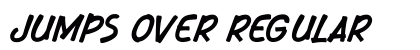 Jumps Over Regular Font Preview
