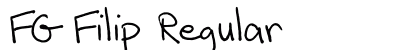 FG Filip Regular Font Preview