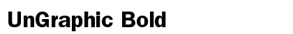 UnGraphic Bold font free download