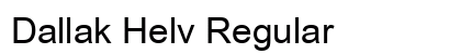 Dallak Helv Regular Font Preview