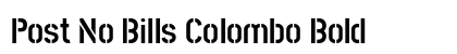 Post No Bills Colombo Bold preview