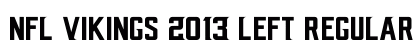 NFL Vikings 2013 Left Regular font free download