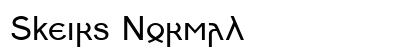 Skeirs Normal Font Preview