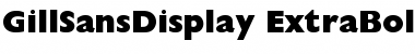 GillSansDisplay-ExtraBold Extra Bold Font