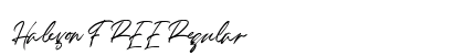 Halcyon FREE Regular Font Halcyon FREE Regular Font Preview