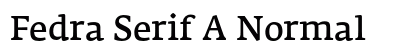 Fedra Serif A Normal Preview
