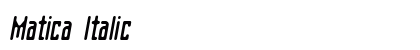 Matica Italic font free download