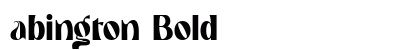 abington Bold preview