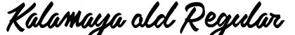 Kalamaya old Regular Font Preview