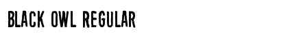 Black Owl Regular Font Preview