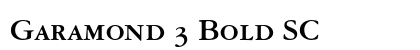 Garamond 3 Bold SC preview