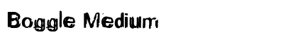 Boggle Medium Font Preview