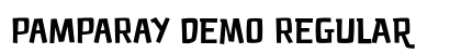PAMPARAY Demo Regular preview PAMPARAY Demo Regular preview