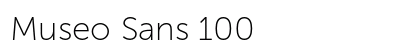 Museo Sans 100 Preview
