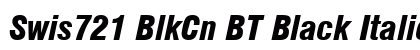 Swis721 BlkCn BT Black Italic preview