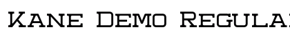 Kane Demo Regular Font Kane Demo Regular Font Preview