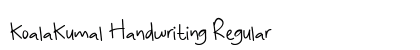 KoalaKumal Handwriting Regular