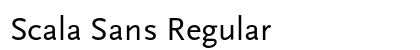 Scala Sans Regular font free download