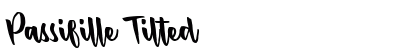 Passifille Tilted Font Preview
