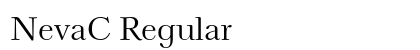 NevaC Regular Font Preview