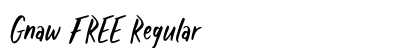 Gnaw FREE Regular Font Preview