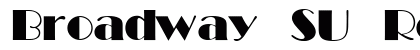 Broadway SU Regular Font Preview