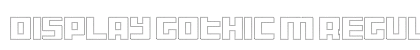 Display Gothic M Regular preview Display Gothic M Regular preview