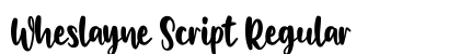 Wheslayne Script Regular