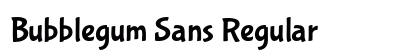 Bubblegum Sans Regular preview