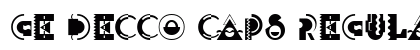 GE Decco Caps Regular Font Preview