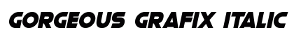 Gorgeous Grafix Italic Font Preview