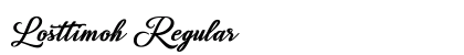 Losttimoh Regular Font Preview