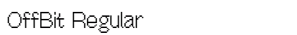 OffBit Regular preview OffBit Regular preview