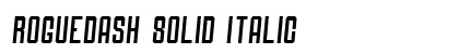 Roguedash Solid Italic Font Preview