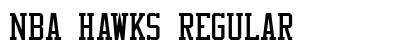 NBA Hawks Regular Font Preview