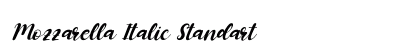 Mozzarella Italic Standart Font Preview