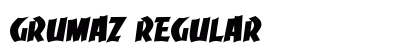 Grumaz Regular Font Preview