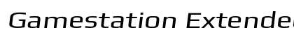 Gamestation Extended Italic Font Preview